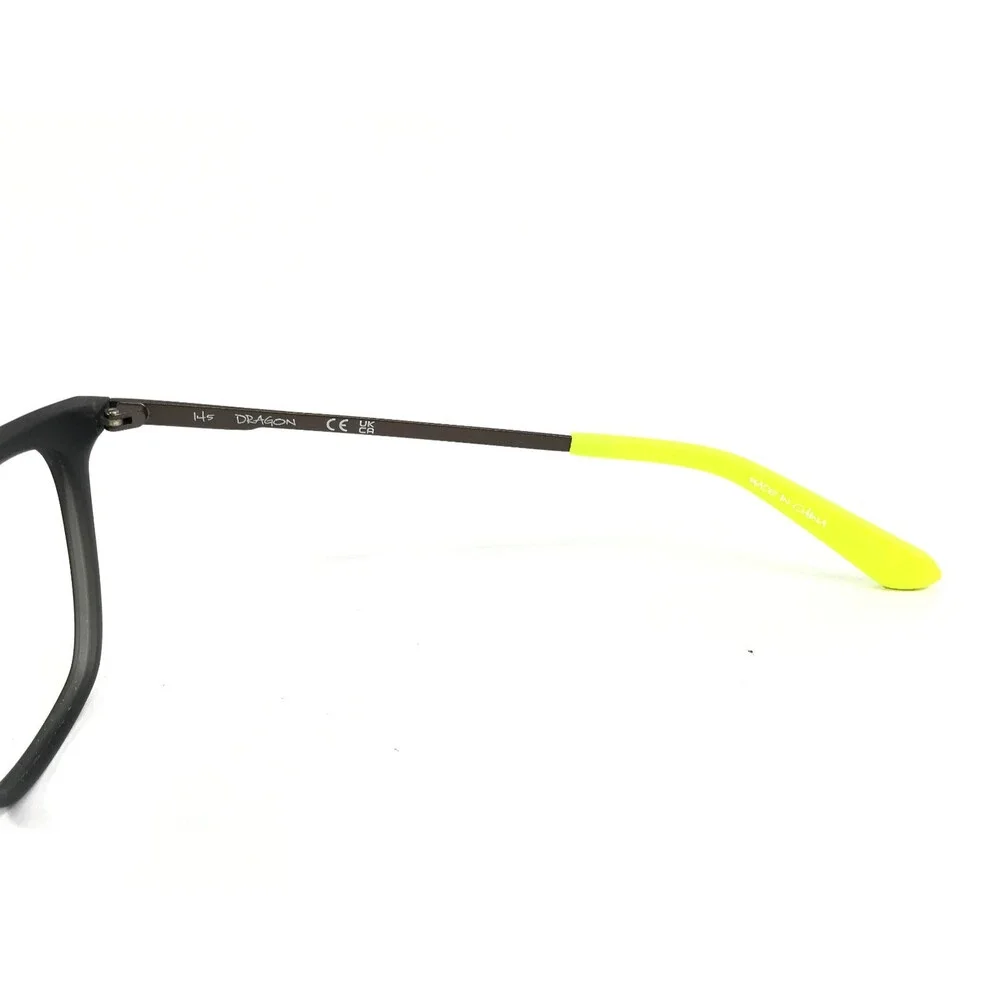 Dragon Eyeglasses Frames ZIGGY LL ION 022 Matte Dark Gray Square 55-20-145